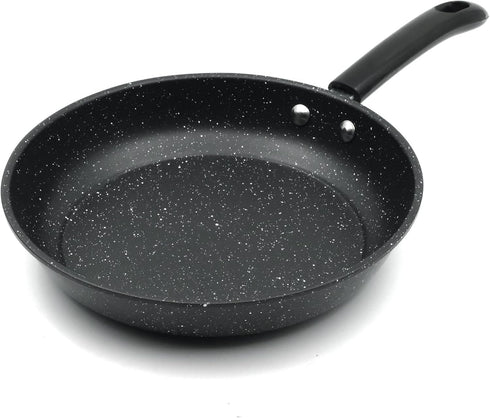 Stone Pan 10" Non-Stick Frying Pan skillet with Mineral/Diamond Coating for Long long-lasting nonstick Frying, Skillet for Cooking with Stay Cool ...