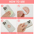 4 Pack Cell Phone Ring Holder Stand Metal Round Rhinestones Finger Grip Loop 360 Degree Rotation Generic Phone Hand Holder Kickstand Cellphone Cas...