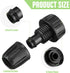 12 Pcs 1/2 Inch Garden Hose Adapter 3/4" to 1/2" Drip Irrigation Tubing Faucet Adapter Drip Irrigation Parts Faucet to Hose Adapter for Garden 3/4...