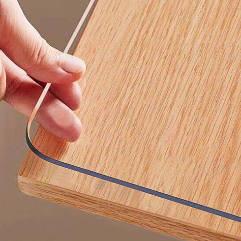 Clear Table Protector 12 x 24 Inch, 1.5mm Thick Plastic Table Cover, Waterproof PVC Clear Table Cover Protector, Desk Protector Mat, Writing Desk ...