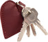 Hide & Drink, Heart-Shape Keychain, Key Organizer, Keyring Holder, Cute Accessories, Full Grain Leather, Handmade, Sangria...