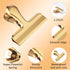 6pc-3 Inch Wide Stainless Steel Paper Clamps Heavy Duty Food Bag Clamp,Seal Clip, Chip Clips Metal Hinge Clip File Clamps for Kitchen&Office (Gold...