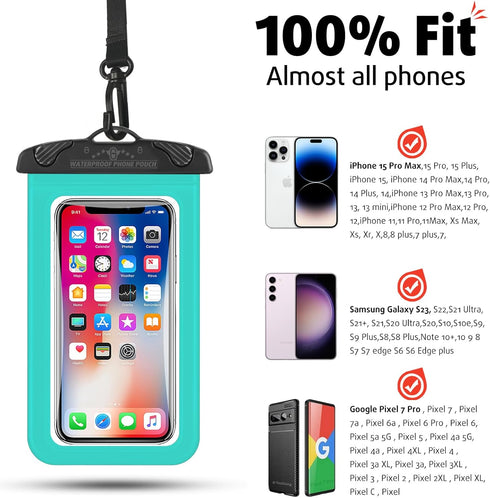 Waterproof Phone Pouch, Waterproof Phone case with Lanyard, Large Cell Phone Dry Bag for iPhone15 14 13 12 Pro Max, Galaxy S24 S23 Ultra- Cruise S...