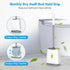 Toilet Brush,Toilet Brush and Holder, Silicone Flexible Toilet Bowl Brush Head with Ventilated Holder, Wall Mounted Compact Toilet Brush Set for B...