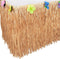Luau Grass Table Skirt Natural Hawaiian Table Skirt Tropical Party Decorations 9 Feet x 29.5 Inch (Brown)...