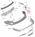 Rexka 50pcs Fender Liner Bumper Cover Tapping Screw Bolt W710763-S901 Compatible with Ford Lincoln Edge Expedition Explorer F-150 Fiesta Flex Taur...