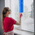 2 Pcs Cobweb Duster Bendable Fan Duster Plastic Dust Cleaner Microfiber Head Washable Ceiling Brush Reusable Dirt Remover for Stand Fan Air Condit...