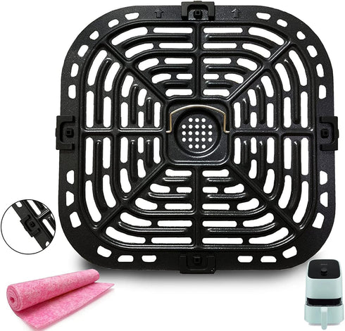 Air Fryer Grill Pan for Instants Vortex 2QT Mini Air Fryer Oven, Premium Air Fryer Grill Crisper Plate, Air Fryer Grate Grid with Rubber Tabs for ...