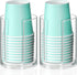 Bathroom Cup Dispenser, Disposable Mouthwash Cups Holder Fit 3oz-4oz Small Paper Cups, Clear Plastic Cup Dispenser for Bathroom Vanity Countertop ...