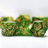 dice Set for Dungeon and Dragons D&D MTG 7-Die RPG Polyhedral Dice ?D20 D12 D10 D8 D6 D4 D%(Green)...