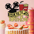 Film Cake Toppe Happy Birthday Sign Cake Topper for Film Projector Movie Night Camera Popcorn Theater Theme Bday Party Celerbrating Supplies (film...
