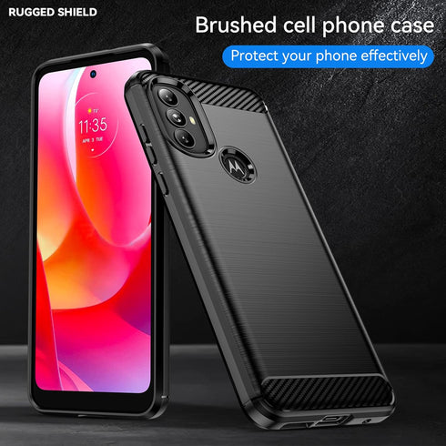 for Moto G Power 2022 case, Motorola G Power 2022 case, with HD Screen Protector, Fashion Flexible TPU Bumper Soft Rubber Protective Case Cove for...