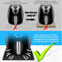4 Pcs Heat Resistant Mat for Air Fryer Kitchen Countertop Heat Protector Mat Kitchen Appliance Mats Non Slip Heat Proof Mat Non Stick Black Coffee...
