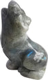 Natural Moonstone Wolf Crystal Figurine, Hand Carved Stone Animal Statues for Home Decor 2.5 Inches...