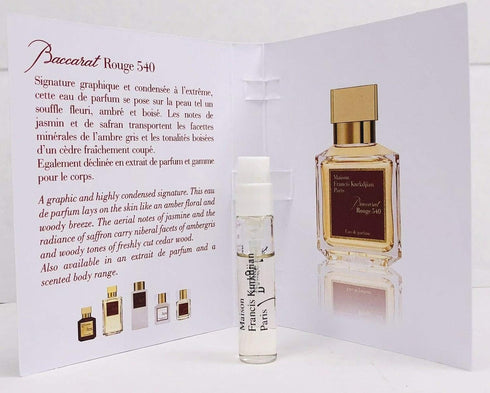 Maison Francis Kurkdjian BACCARAT ROUGE 540 Eau de Parfum Vial Spray 2ml / 0.06 fl oz...