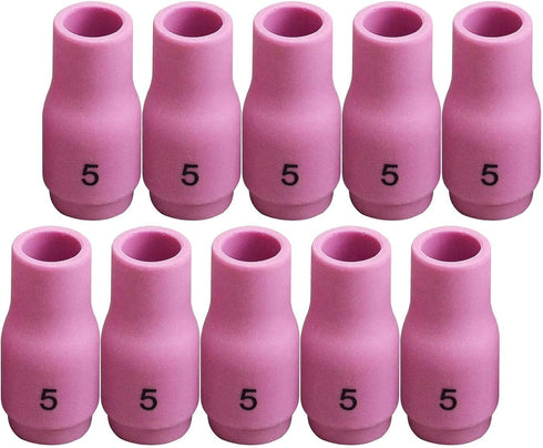 RIVERWELD TIG Alumina Nozzle Ceramic Cups #5 13N09 5/16" Orifice Fit PTA SR DB WP 9 17 18 20 25 26 TIG Welding Torch Accessories 10pk...