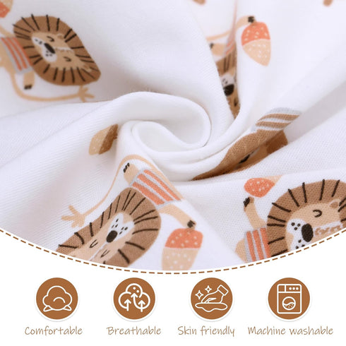 Miracle Baby Swaddle Blanket and Hat Set Newborn Swaddle Wrap Soft Stretchy Receiving Blanket for Baby Boys Girls, Large 47 x 47 inches (Lion)...