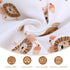 Miracle Baby Swaddle Blanket and Hat Set Newborn Swaddle Wrap Soft Stretchy Receiving Blanket for Baby Boys Girls, Large 47 x 47 inches (Lion)...