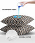 Brown Black Outdoor Pillow Cover 18x18 Inch Cushion Sham Case, Waterproof Decorative Square Throw Pillowcase for Outside Garden Patio Porch Couch ...