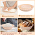 2 Pack Silicone Bread Proofing Basket, Large Sourdough Proofing Basket, Foldable Banneton Basket High Temperature Resistant Proofing Bowls Baking ...