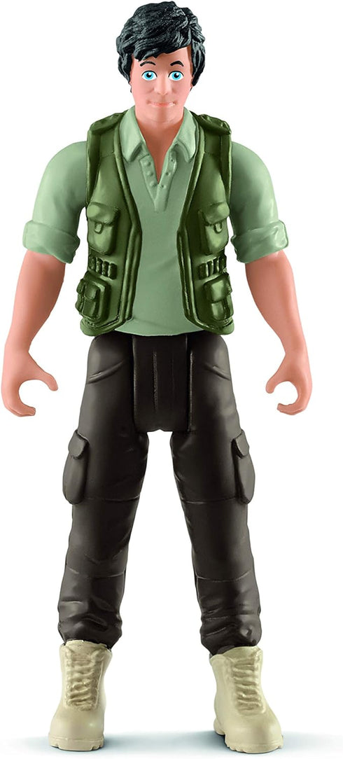 Schleich Ranger and Indian Rhinoceros Figurine Toy Play Set, Multicolor...