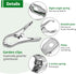 40PCS Greenhouse Clips, Stainless Steel Garden Clips, Plant Clips for Outdoors Hanging Heavy Duty Forest Cloth Blankets Netting Freeze Protection ...
