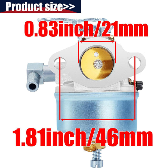 632113 Carburetor Compatible with Tecumseh 632113A HS40 HSSK40 Snowblower Toro 38010 38015 38250 Snowthrower 421 521 4HP 5HP Adjustable 056-326 52...