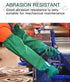 PACIFIC PPE 26" Rubber Gloves, Chemical Resistant Gloves PVC Reusable, Heavy Duty Waterproof Gloves with Cotton Liner, Anti-skid, Acid-alkali and ...