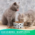 30 Pieces Disposable Dog Bowls Small Pet Feeding Bowls with Printed Pattern Dog Dishes for Small Dogs Pet Paper Food Bowls Travel Bowls for Feedin...