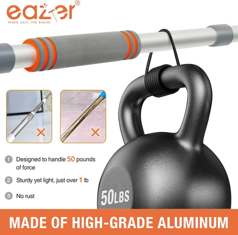 eazer Window Squeegee Cleaner - 2 in 1 Window Cleaning Tool Kit, 62inch Extension Pole Washer Equipment for Car Indoor Outdoor Window Glass...