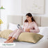 Love's cabin Satin Body Pillow Pillowcase, Similar to Silk Body Pillow Cover with Envelope Closure, Silky Cooling Long Pillowcases for Hair and Sk...
