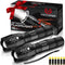 Victoper LED Flashlight 2 Pack, Bright 2000 Lumens Tactical Flashlights High Lumens with 5 Modes, Waterproof Zoomable Flash Light for Outdoor, Gif...