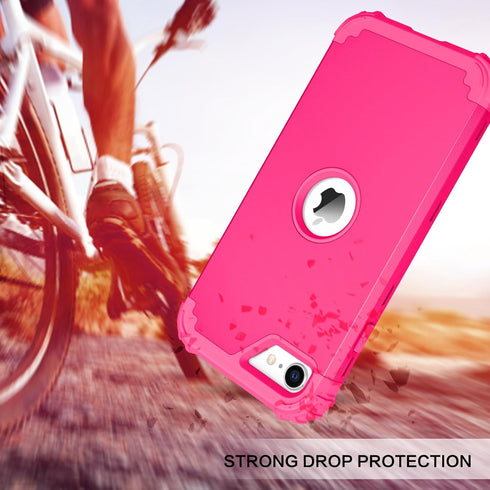 BENTOBEN for iPhone SE 2022 Case and iPhone SE 2020 Case, Heavy Duty 3 in 1 Full Body Rugged Shockproof Hybrid Hard PC Soft Rubber Girls Women Boy...