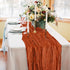 2 Pack Terracotta Cheesecloth Table Runners, 10Ft Gauze Table Runner Rustic Rust Wedding Cheese Cloths Decor for Bridal Baby Shower Arch Drapery B...