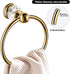 WINCASE Crystal Towel Ring, Gold Towel Holders for Bathrooms, Round Hand Towel Rack Wall Mounted Decorative...