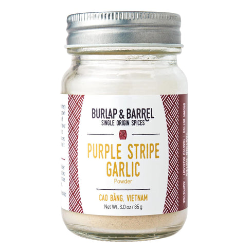 Burlap & Barrel Purple Stripe Garlic -As Seen on Shark Tank! Alternative to Fresh/Granulated Garlic- Savory Sweet Flavor to Tomato Sauces, Fried C...