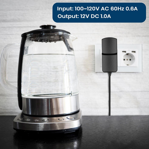 12V AC/DC Adapter Charger 120 Volts (AC), Compatible with 2.0/3.0 Data modems, Routers, Webcams,CCTV Cameras, LED Strip Lights, Bluetooth Speakers...