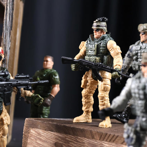 AMOR PRESENT 13PCS US Army Men Toy Set, Special Operations Toy Soldiers Action Figures Playset with Weapons and Toy Drone for Kids Toys...
