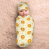 Cute Cartoon Lions Baby Stuff Newborn Swaddle and Hat Set Stretchy Soft Kings Baby Receiving Blanket Gifts for Infant Baby Boy Girl...