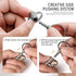 FEGVE Titanium Quick Release Swivel Keychain, Pull Apart Detachable Keychain Key Clip Hook with 4 Key Rings...
