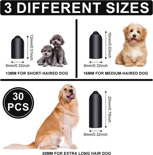 30pcs Dog Shock Collar Rubber Tips, Rubber Tips Dog Shock Collar Replacement Training Collar Replacement Tips for Pet Dog Training Collars...