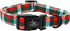 Elegant little tail Christmas Dog Collar, Red Pet Collar Dog Durable Plaid Dog Collars Girl or Boy Holiday Pet Gift Adjustable Dog Collar for Medi...