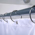 SlipX Solutions Chrome Simple Slide Shower Curtain Rings Provide Effortless Gliding on Standard Shower Rods (Rust Resistant, Snap Closure, Set of ...