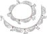 Efulgenz Silver Tone Indian Jewelry Anklets for Women Indian Bollywood Wedding Bridal Anklet Crystal Tassel Chain Bell Charms Anklet Set Bracelet ...