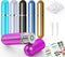 6 Pack Aromatherapy Nasal Inhaler Tubes for Essential Oils, Portable Reusable Blank Aluminum Nasal Inhalers with 2 Mini droppers 24 Cotton Wicks a...