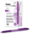 Pentel RSVP RT Colors Retractable Ballpoint Pen, (1.0mm) Medium Line, Barrel, Violet Ink, Box of 12 (BK93CRV-V)...