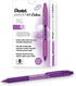 Pentel RSVP RT Colors Retractable Ballpoint Pen, (1.0mm) Medium Line, Barrel, Violet Ink, Box of 12 (BK93CRV-V)...