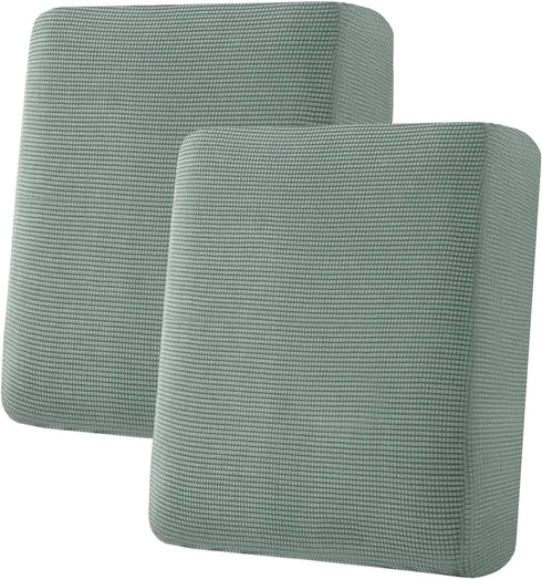 Super Stretch Individual Seat Cushion Covers Sofa Covers Couch Cushion Covers Slipcover Sets Thick Jacquard Textured Twill Fabric (2 Cushion Loves...