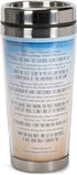 Footprints in the Sand Poem 16 Oz. Stainless Steel Insulated Travel Mug with Lid...