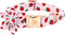 Elegant little tail Dog Collar with Flower, Strawberries Print Pet Collar Flower Dog Collar Summer Cute Dog Collar Adjustable Dog Collar for Small...